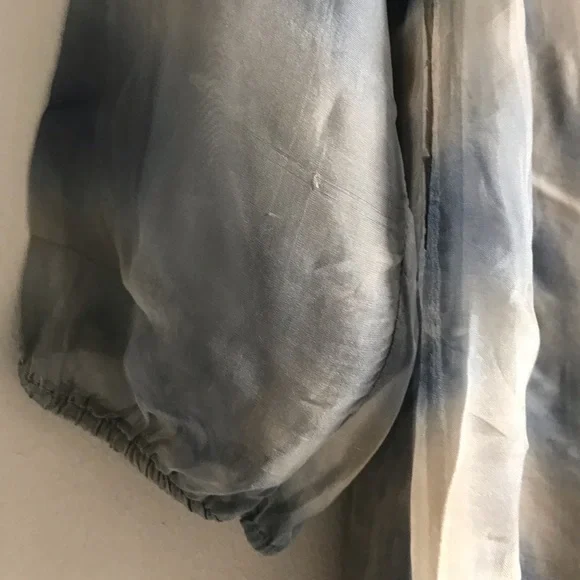 Tie Dye Ruffle Silk Dress - Picture 5 of 8